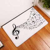Flannel Piano Key Floor Mats, Digital Printing Foot Mats, Kitchen Absorbent Non-slip Mats, Floor Mats - Home & beyond co