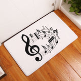 Flannel Piano Key Floor Mats, Digital Printing Foot Mats, Kitchen Absorbent Non-slip Mats, Floor Mats - Home & beyond co