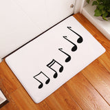 Flannel Piano Key Floor Mats, Digital Printing Foot Mats, Kitchen Absorbent Non-slip Mats, Floor Mats - Home & beyond co