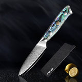 Home & Beyond Co Japanese-style steel knife set featuring a chef knife and Santoku knife with ergonomic handles.