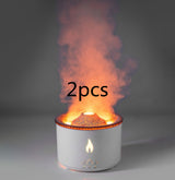 New Creative Ultrasonic Essential Oil Humidifier Volcano Aromatherapy Machine Spray Jellyfish Air Flame Humidifier Diffuser - Home & beyond co
