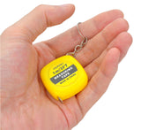 1M Mini Measuring Tape With Key Buckle Portable Random Color Hand Tools With Centimeter And Inch Scale - Home & beyond co