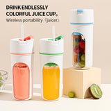 Home & Beyond Co wireless electric juicer and blender for fruits, with ice crushing, USB charging, and compact food processing features.