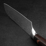 Home & Beyond Co carpenter's special 6- or 8-piece kitchen knife set with chef and cooking knives, displayed on a wooden surface.