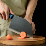 Forged Stainless Steel Blue Handle Household Chopping Kitchen Knives - Home & beyond co