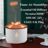 New Creative Ultrasonic Essential Oil Humidifier Volcano Aromatherapy Machine Spray Jellyfish Air Flame Humidifier Diffuser - Home & beyond co