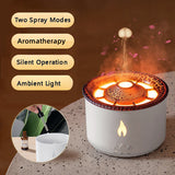 New Creative Ultrasonic Essential Oil Humidifier Volcano Aromatherapy Machine Spray Jellyfish Air Flame Humidifier Diffuser - Home & beyond co