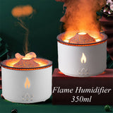 New Creative Ultrasonic Essential Oil Humidifier Volcano Aromatherapy Machine Spray Jellyfish Air Flame Humidifier Diffuser - Home & beyond co