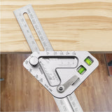 Triangular Level Multifunctional Woodworking Triangle Ruler Angle Ruler Revolutionary Carpentry Tool Measuring Tools - Home & beyond co