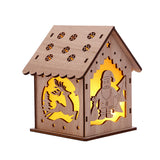 Christmas Decorative Wooden Ornaments LED Lighting - Home & beyond co