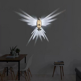 Eagle-shaped wall lamp by Home & Beyond Co featuring a sleek design and metallic finish mounted on a wall.