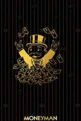 Abstract Golden Monopoly Art Posters And Prints Rich Money Man Pictures On Canvas Wall Paintings - Home & beyond co