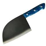 Forged Stainless Steel Blue Handle Household Chopping Kitchen Knives - Home & beyond co
