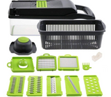 Home & Beyond Co 15-in-1 vegetable chopper with multiple blades and compartments for easy vegetable prep and slicing.