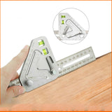 Triangular Level Multifunctional Woodworking Triangle Ruler Angle Ruler Revolutionary Carpentry Tool Measuring Tools - Home & beyond co
