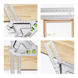 Triangular Level Multifunctional Woodworking Triangle Ruler Angle Ruler Revolutionary Carpentry Tool Measuring Tools - Home & beyond co