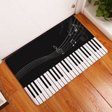 Flannel Piano Key Floor Mats, Digital Printing Foot Mats, Kitchen Absorbent Non-slip Mats, Floor Mats - Home & beyond co