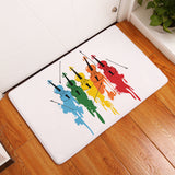 Flannel Piano Key Floor Mats, Digital Printing Foot Mats, Kitchen Absorbent Non-slip Mats, Floor Mats - Home & beyond co
