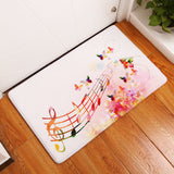 Flannel Piano Key Floor Mats, Digital Printing Foot Mats, Kitchen Absorbent Non-slip Mats, Floor Mats - Home & beyond co