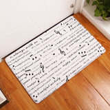 Flannel Piano Key Floor Mats, Digital Printing Foot Mats, Kitchen Absorbent Non-slip Mats, Floor Mats - Home & beyond co