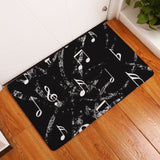Flannel Piano Key Floor Mats, Digital Printing Foot Mats, Kitchen Absorbent Non-slip Mats, Floor Mats - Home & beyond co