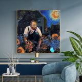 Sunflowers And Blue Sky Posters And Art Prints, Canvas Paintings - Home & beyond co