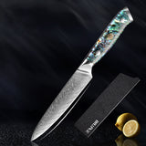 Japanese-style Santoku knife from Home & Beyond Co with a stainless steel blade and ergonomic handle for precise kitchen cutting.