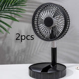 Strong Wind And Quiet Portable Telescopic Folding Fan - Home & beyond co