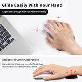 Ergonomic Mouse Wrist Rest Mouse Pads Silicon Gel Non-Slip Streamline Wrist Rest Support Mat Computer Mouse Pad For Office Gaming PC Accessories - Home & beyond co