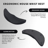 Ergonomic Mouse Wrist Rest Mouse Pads Silicon Gel Non-Slip Streamline Wrist Rest Support Mat Computer Mouse Pad For Office Gaming PC Accessories - Home & beyond co