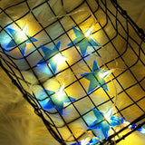 Led Five-pointed Star Red, White And Blue Lighting Chain Decorative Color String Lights - Home & beyond co