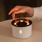 New Creative Ultrasonic Essential Oil Humidifier Volcano Aromatherapy Machine Spray Jellyfish Air Flame Humidifier Diffuser - Home & beyond co