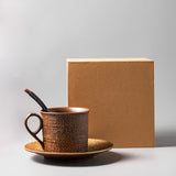 Stoneware Handmade Coffee Cup And Saucer Afternoon Tea Tea Set - Home & beyond co
