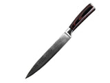Home & Beyond Co carpenter's special kitchen knife set with six and eight-piece chef knives for cooking and food prep.