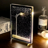 DIY Snowy Night Street Lamp Kit by Home & Beyond Co, featuring a miniature street lamp with snow effects and decorative outdoor lighting.