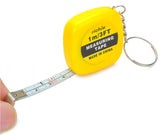 1M Mini Measuring Tape With Key Buckle Portable Random Color Hand Tools With Centimeter And Inch Scale - Home & beyond co