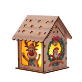 Christmas Decorative Wooden Ornaments LED Lighting - Home & beyond co