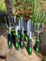 Garden Supplies 9-piece Aluminum Alloy Set, Silicone Two-color Handle Shovel Gardening Tools - Home & beyond co