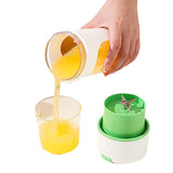 Home & Beyond Co wireless electric juicer blender with orange fruit, ice crushing, USB charging, compact food processor, and juice squeezer