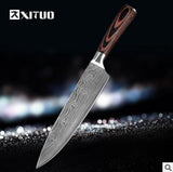 Home & Beyond Co carpenter's special 6- or 8-piece chef's kitchen knife set with various cooking knives displayed.