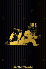 Abstract Golden Monopoly Art Posters And Prints Rich Money Man Pictures On Canvas Wall Paintings - Home & beyond co