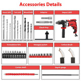 Electric Hand Drill Impact Drill Rechargeable High-power Electric Tools - Home & beyond co
