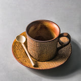 Stoneware Handmade Coffee Cup And Saucer Afternoon Tea Tea Set - Home & beyond co