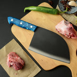 Forged Stainless Steel Blue Handle Household Chopping Kitchen Knives - Home & beyond co