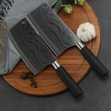 Home & Beyond Co professional stainless steel chef knife gift set with multiple knives on a wooden cutting board.