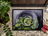 Home Grown In Plaquemines Parish Cabbage Doormat by Home & Beyond Co, featuring a vibrant cabbage design for home decor.