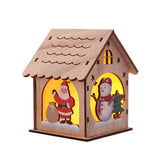 Christmas Decorative Wooden Ornaments LED Lighting - Home & beyond co
