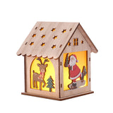 Christmas Decorative Wooden Ornaments LED Lighting - Home & beyond co