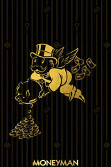 Abstract Golden Monopoly Art Posters And Prints Rich Money Man Pictures On Canvas Wall Paintings - Home & beyond co