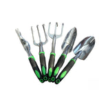 Garden Supplies 9-piece Aluminum Alloy Set, Silicone Two-color Handle Shovel Gardening Tools - Home & beyond co